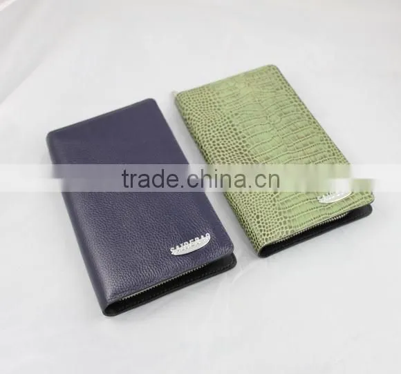 2015 New Arrivals Top Quality Men's Genuine Leather Wallet ,genuine Leather Men's Zipper Wallet for Christmas Gift /promotion. photo-2