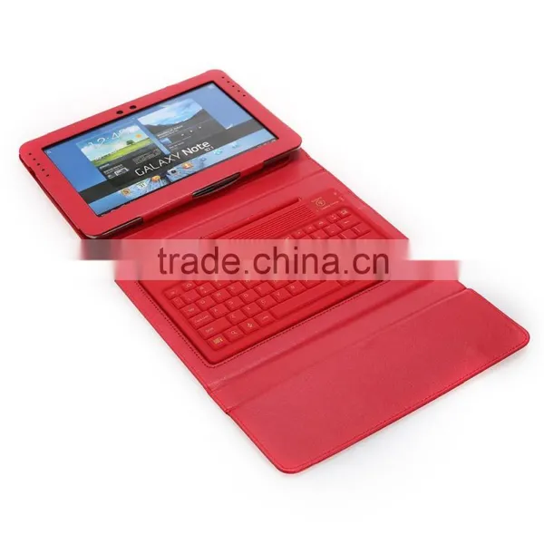 Bluetooth Keyboard Leather Cover for Samsung N8000 Smartphone photo-4