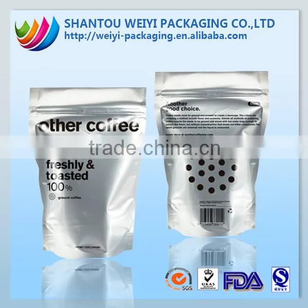 Zip Lock Plastic Stand up Foil Coffee Bags With Valve photo-6