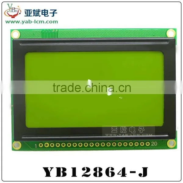 12864 Lcd Module Lcd Panel 128X64 With Backlight Blue Yellow-green Gray photo-3