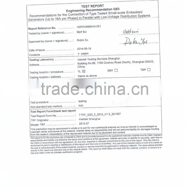 250w on Grid Micro Inverter With MPPT Function TUV Certification photo-6