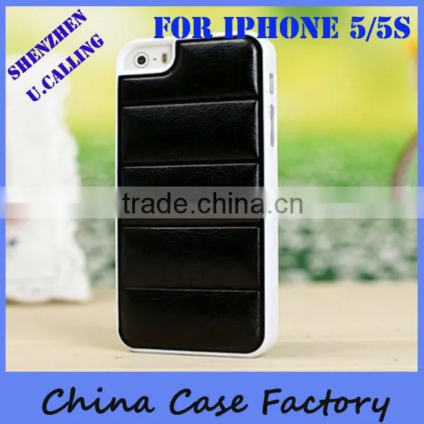 2014 New Deisgn Plastic With Soft PU Leather Case For IPhone 5/5S photo-3