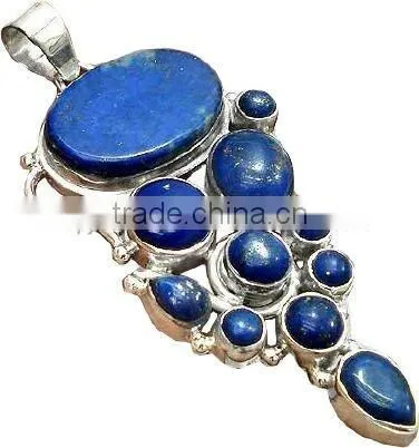 A3036 Sterling Silver Blue Topaz. Pendant, Semiprecious Pendant, Silver Pandant photo-6