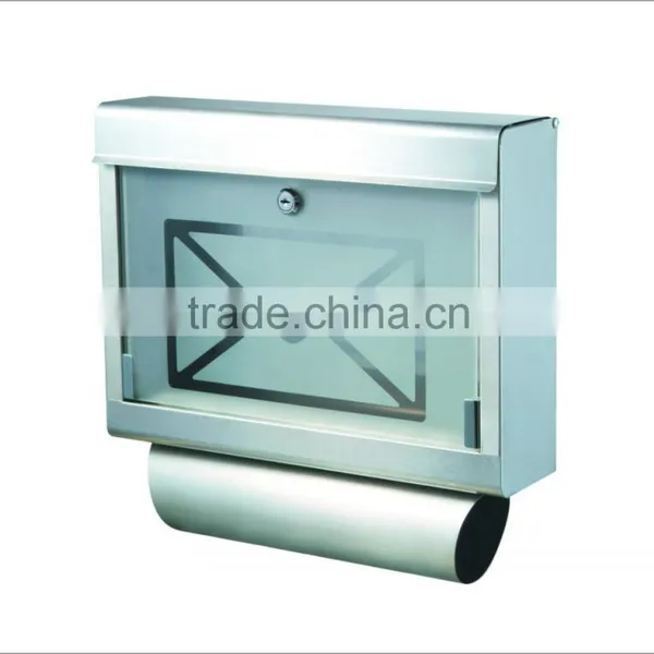 Wall Mounted Parcel Mailbox and Newspaper Holder photo-2