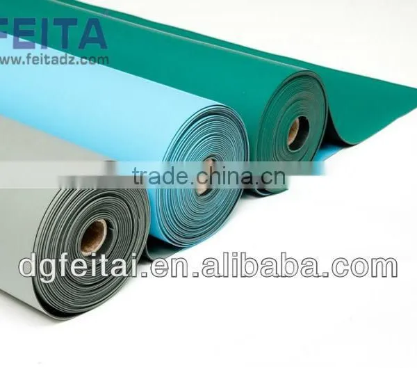 Green Antistatic Anti-fatigue Mats/esd Ground Rubber Mats photo-4