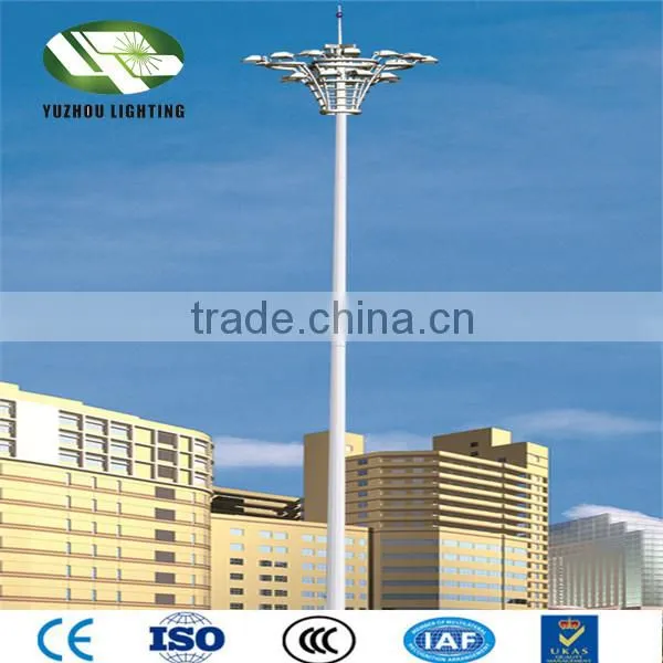 High Mast Street Light With Lifting Device and Control Panel 30M High Mast Lamp Pole Led Street Light photo-5