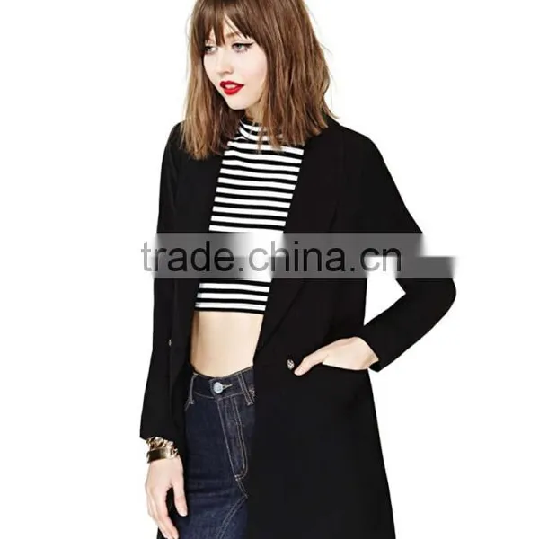 New Arrival Blazer Women Long Blazer Solid Color Lady Blazer Suits for Woman Wear Clothing China Suppliers photo-6