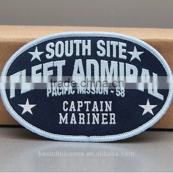 Custom Woven Patch Football Soccer Woven Badge Kid Clothes Applique Patch photo-2