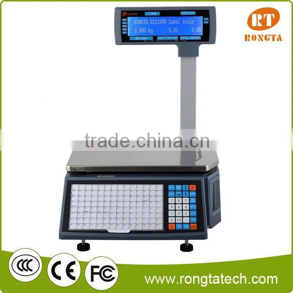 Weighing Scale Label Printing Barcode Printing Fit for Retail Supermarket