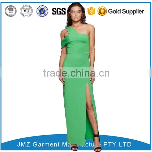 Western Fashion Women Wear One Shoulder Maxi Dresses photo-2