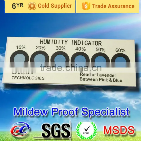 10% to 60% Humidity Indicator Card
