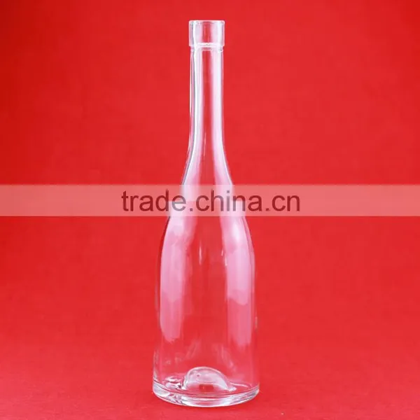 Wholesale Cheap Long Neck Brandy Bottles 700ml Food Grade Wine Bottles Clear Hennessyendf Bottkes