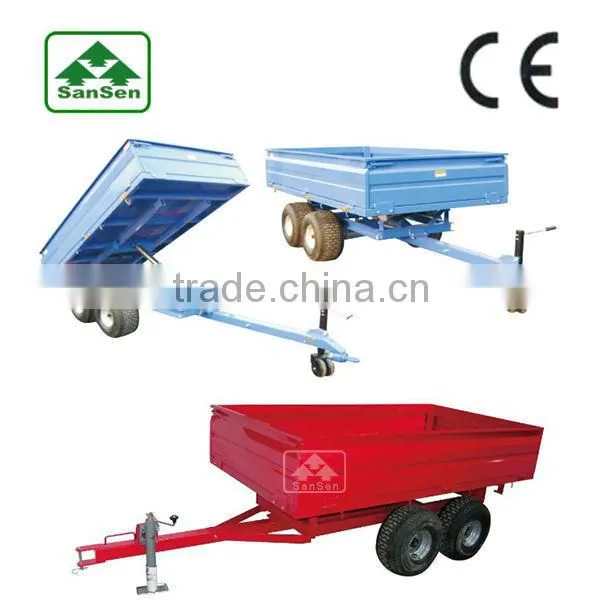 4-wheel Compact Tractor Trailer ; Agriculture Box Trailer photo-2