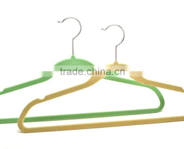 Plastic Velvet Hanger Clothes Hanger ASDF03