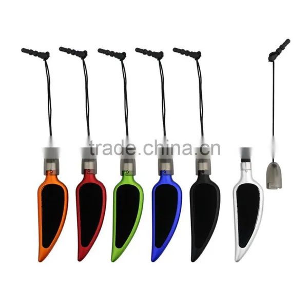 Leaf Shape Screen Touch Ball Pen With Protector Wipe and Ear Cap