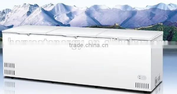 100-1700L Chest Freezer Double Door Chest Freezer Horizontal Freezer photo-6