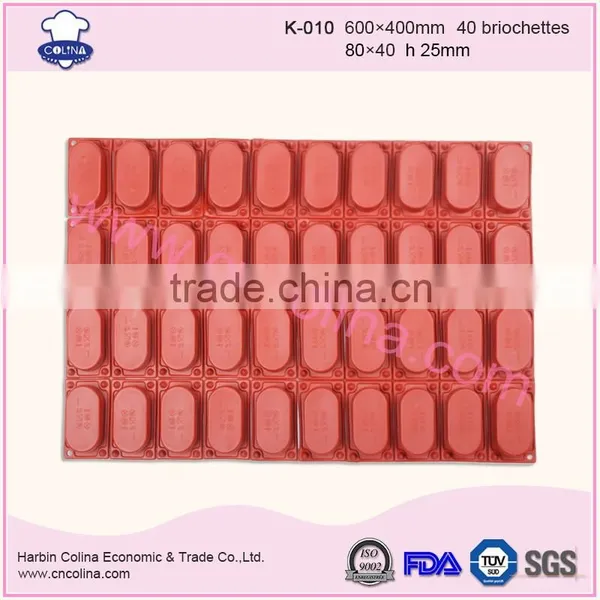 40 Briochettes Detachable Silicone Cake Mold Baking Tools Cake Pan photo-2