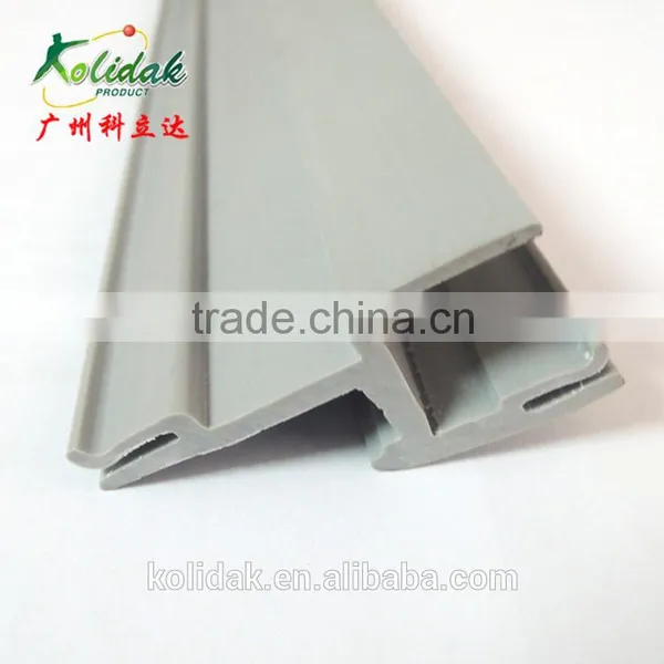 Gray h Shape PVC/TPE Plastic Profile Extrusion photo-3
