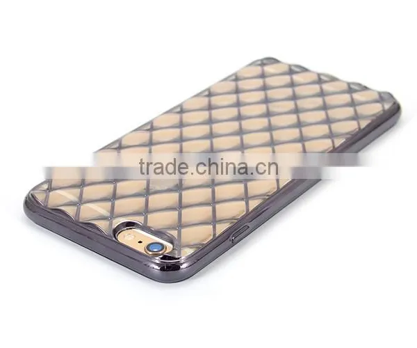 High Quality 100% Smooth Edges Electroplating TPU Transparent Clear Back Mobile Phone Case Cover for IPhone 6 / 6s photo-2