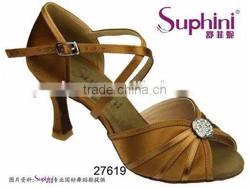 Big Crystal Nice Low Heel Evening Shoes for Women photo-4