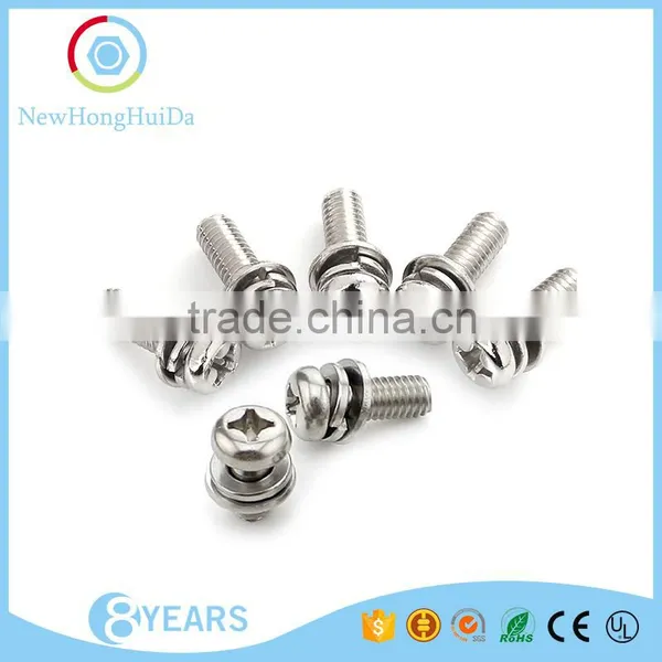 Supply 304 Stainless Steel Pan Head Cross Three Combinations photo-3
