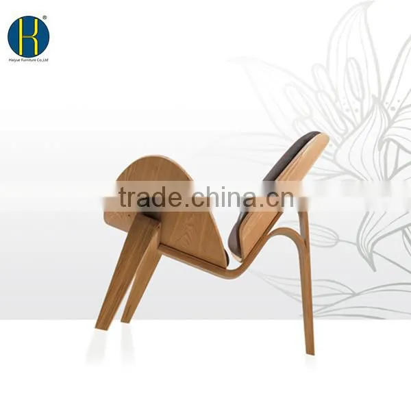 HY2007 Resell ASH/Walnut Wood Shell Chair for Indoor photo-3