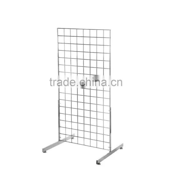 Chrome T-Legs for Gridwall Mesh,Gridwall Stand T-Legs photo-2