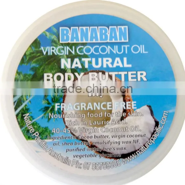 Fiji Wholesale BANABAN Natural Virgin Coconut Oil Body Butter With no Fragrance photo-5