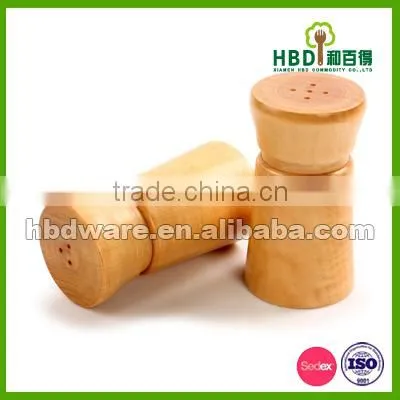 Hot Products Rubber Wood Salt And Pepper Shaker Set Wholesale photo-4