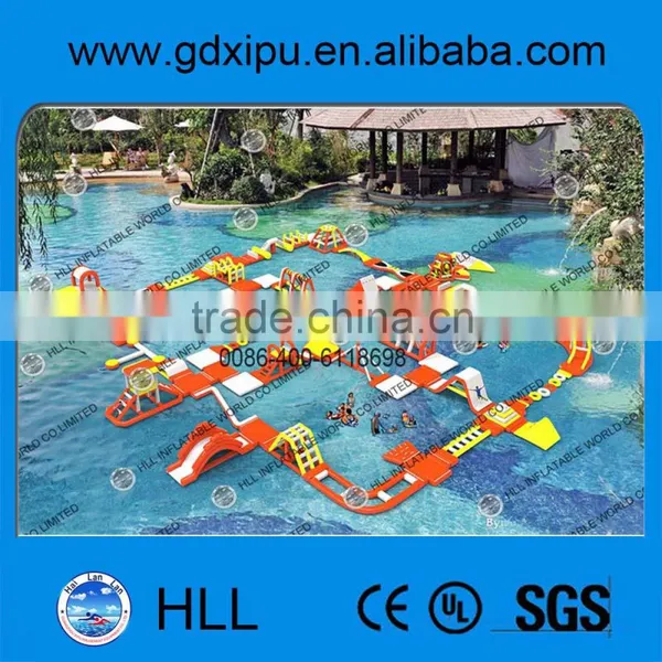 Aqua Park Equipment of Water Park on sea/ Floating aqua sport park