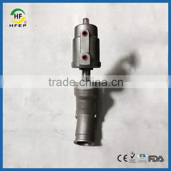 Two Way Metal Head Clamp Pneumatic Control Angle Seat Valve photo-2