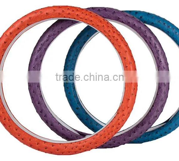 Pu Steering Wheel Cover Bulge Antiskid Fashion Set Small Sheepskin Car Steering Wheel Set of Comfortable Feel photo-5