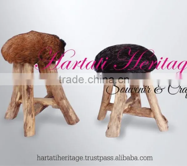 Unique Teak Wood and Root Stool Cafe and Bar Furniture photo-3
