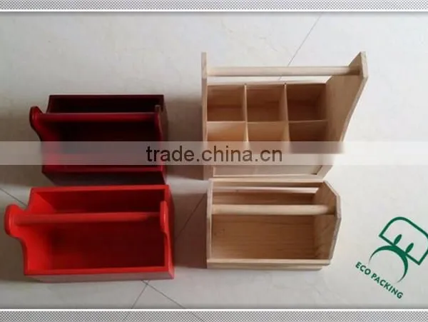 Custom Wooden Carriers 6 Bottles Beer Carrier Pine Wood Beer Tote photo-3
