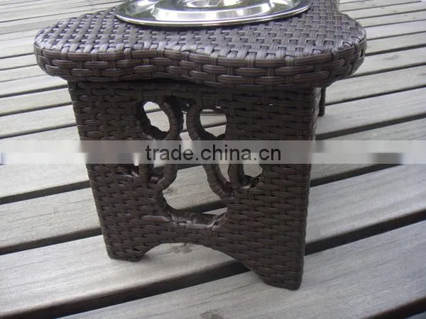 Ritzy Double Pet Food Bowl With Rattan Frame photo-5
