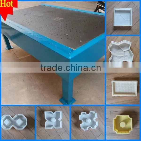 Hot Sell in Nigeria,Kenya!interlock Tiles Making Vibro Foaming Table & Plastic Mould