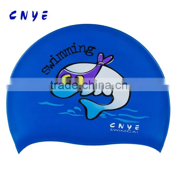CNYE Good Brand Kids Swimming Cap Waterproof Boys Girls Swimming Cap Fashionable Kids Swimming Cap photo-4