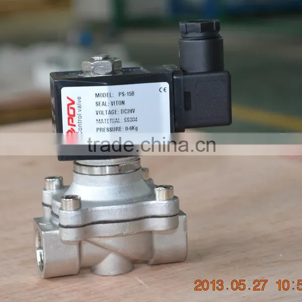 Large Water 12 Volt Hydraulic Flange Connection Solenoid Valve