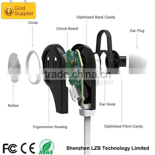 2016 Mini & Light QY9 Sport Wireless Bluetooth Earphone With CE ROHS FCC BQB Certification photo-4