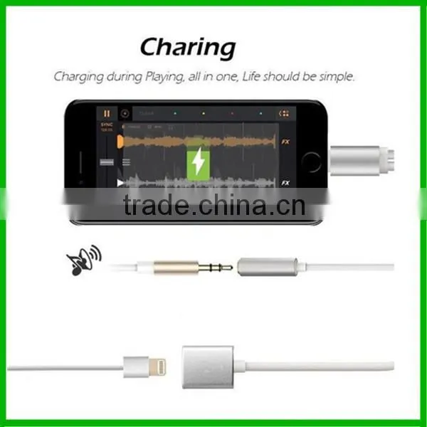Newest 2 In1charger Cable and 8 Pin to 3.5mm Earphone Adapter With Charging Cable for Iphone 7 photo-4