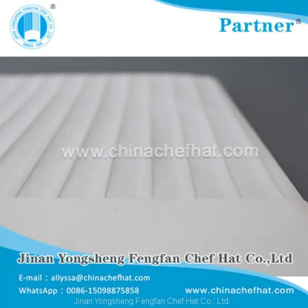 30cm Height Eco-cotton Flat Top Chef Hat Adjustable photo-5