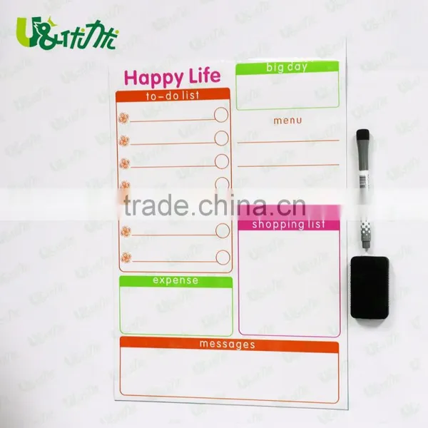 Dry Erase Calendar Flexible Magnet Board for Refrigerator 12 X 16.5 Inches Magnetic Organizer photo-2