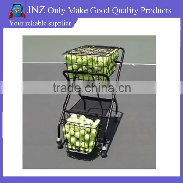 Rolling tennis ball teaching wire basket