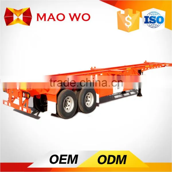 China Supplier 20ft 40ft 45ft 53ft Skeleton Container Semi Trailer photo-6