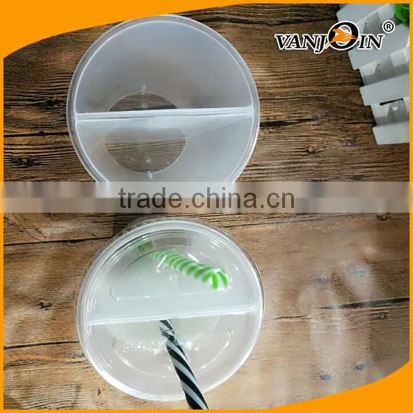 China Supplier Disposable PP Translucent Split Coffee Cups 700ml photo-4