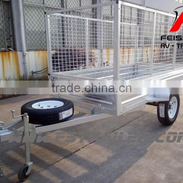 Hot Dipped Galvanized Cage Trailer 8x5/box Trailer/car Trailer