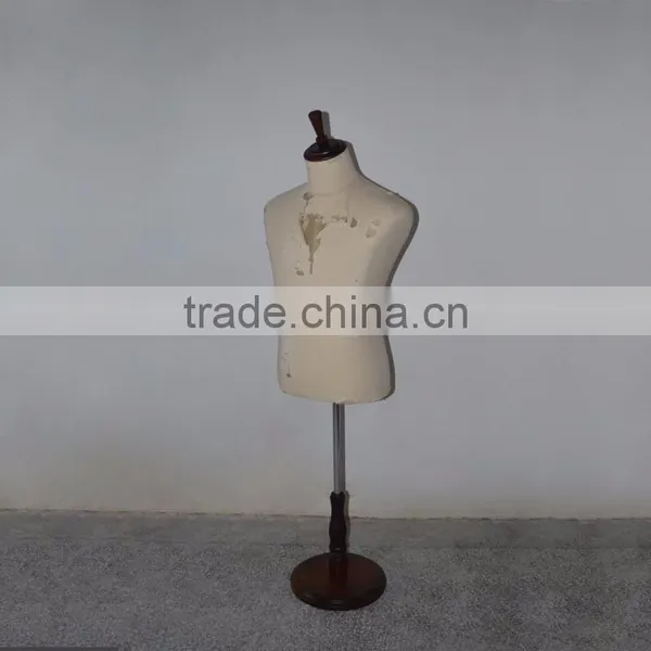 Worn Out Fabric Upper Body Retro Man Tailor Mannequin Display photo-3