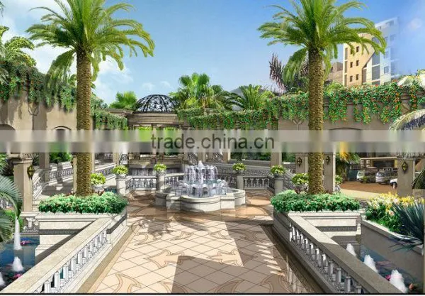 High Definition Computer 3D Rendering Design for Villa Entrance Hall and Staircase photo-6