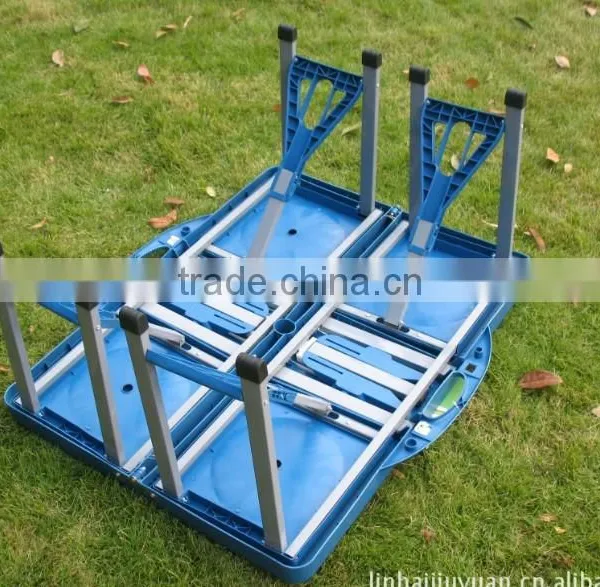 Plastic Folding Picnic Table and Chair Portable Table for Outside photo-3
