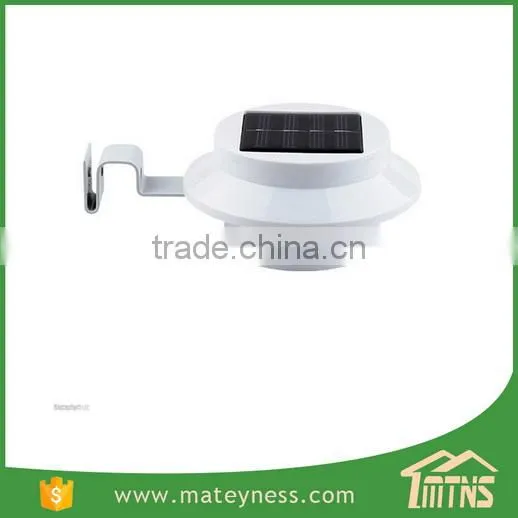 Outdoor Solar Powered LED Wall Path Garden Gutter Solar Fence Light photo-3